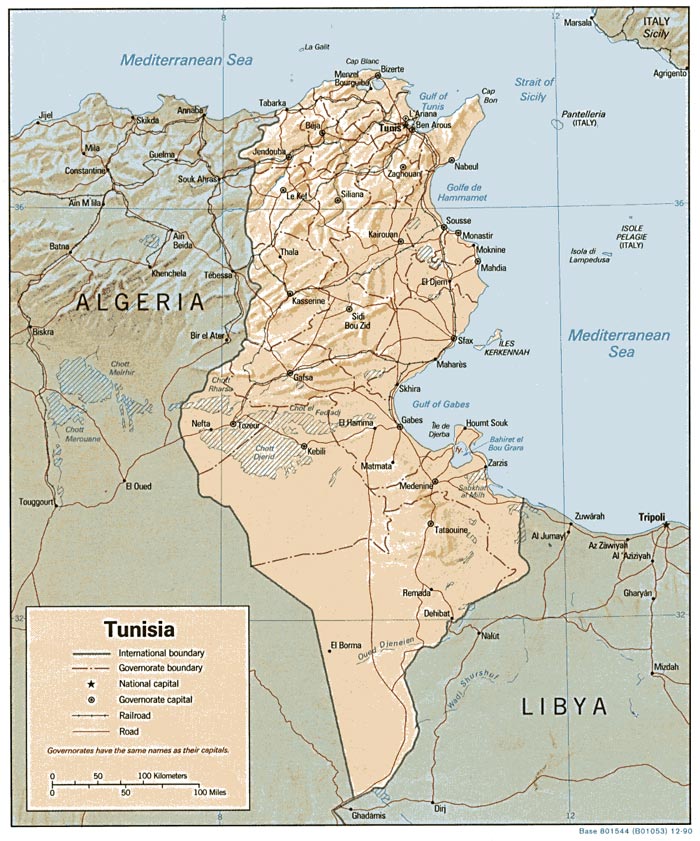 Mapas de Túnez